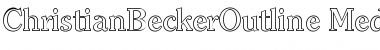 ChristianBeckerOutline-Medium Regular Font