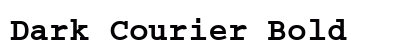 Dark Courier Bold preview