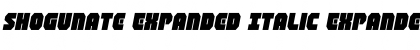 Shogunate Expanded Italic Font