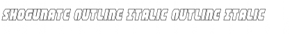 Download Shogunate Outline Italic Font