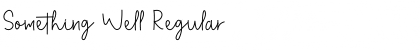 Something Well Font