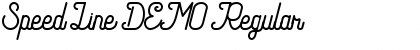 Speed Line DEMO Font