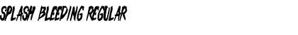 Splash Bleeding Font