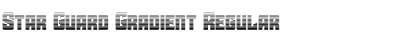 Star Guard Gradient Font