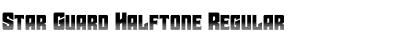 Star Guard Halftone Font