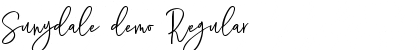 Sunydale demo Font