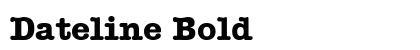 Dateline Bold preview
