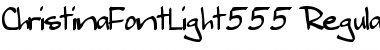 ChristinaFontLight555 Regular Font