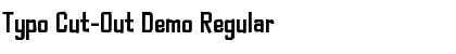 Typo Cut-Out Demo Font