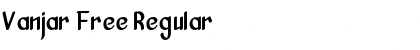 Vanjar Free Regular Font