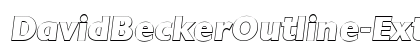 DavidBeckerOutline-ExtraBold Italic Preview