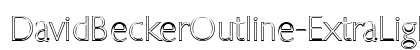 DavidBeckerOutline-ExtraLight Regular preview