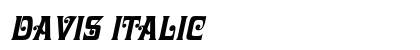 Davis Italic preview