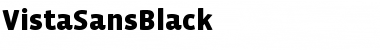 VistaSansBlack Font