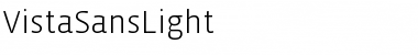 VistaSansLight Regular Font