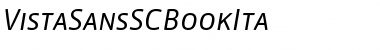 VistaSansSCBookIta Font