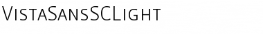 VistaSansSCLight Font