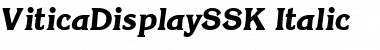 ViticaDisplaySSK Font