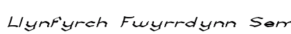 Llynfyrch Fwyrrdynn SemiBold Regular preview