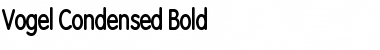 Vogel Condensed Bold Font