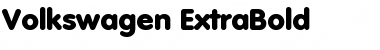 Volkswagen-ExtraBold Regular Font