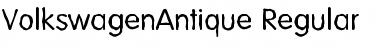 VolkswagenAntique Regular Font VolkswagenAntique Regular Font