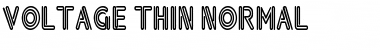 Voltage Thin Font