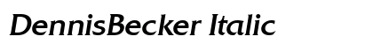 DennisBecker Italic preview
