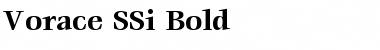 Vorace SSi Bold Font