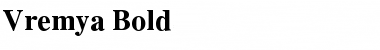 Vremya Bold Font Vremya Bold Font