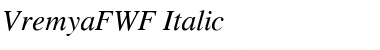 VremyaFWF Italic Font