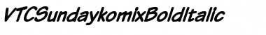 VTCSundaykomix Bold Italic Font