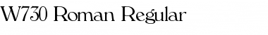 W730-Roman Regular Font