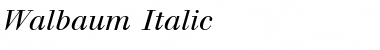 Walbaum Italic Font