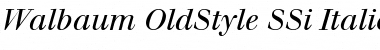 Walbaum OldStyle SSi Italic Oldstyle Figures Font