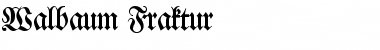 Walbaum-Fraktur Regular Font