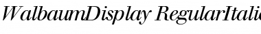 WalbaumDisplay Font