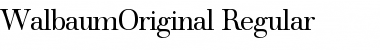 WalbaumOriginal Regular Font
