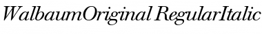 WalbaumOriginal Font