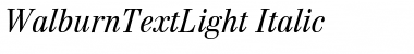 Download WalburnTextLight Font