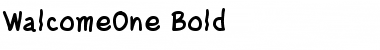 WalcomeOne Bold Font