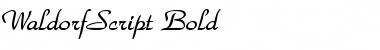 WaldorfScript Bold Font