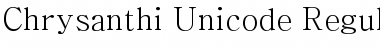 Chrysanthi Unicode Font