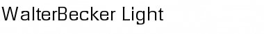 WalterBecker-Light Font