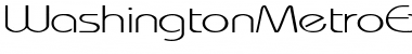 WashingtonMetroExtended Regular Font
