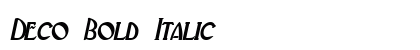 Deco Bold Italic Preview
