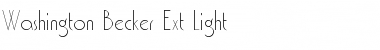 Washington Becker Ext Light Regular Font
