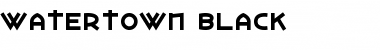 Download Watertown Black Font Download Watertown Black Font
