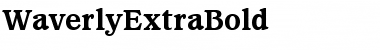 WaverlyExtraBold Font