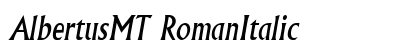 AlbertusMT RomanItalic preview